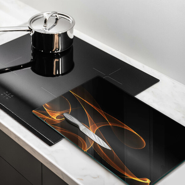 Tagliere in vetro Linee astratte