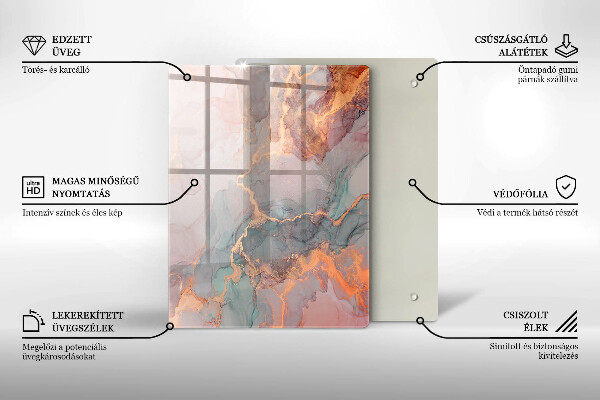 Tagliere in vetro Pietra decorativa