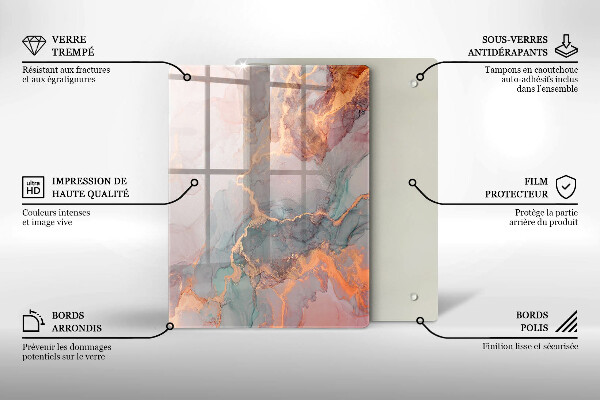 Tagliere in vetro Pietra decorativa