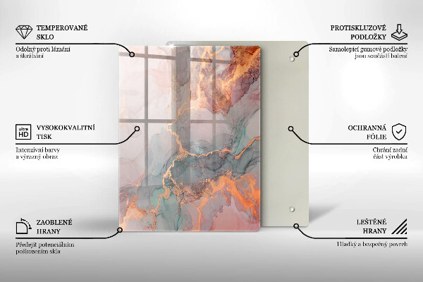 Tagliere in vetro Pietra decorativa