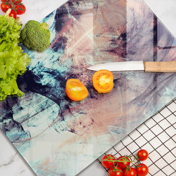 Tagliere in vetro Astrazione dipinta