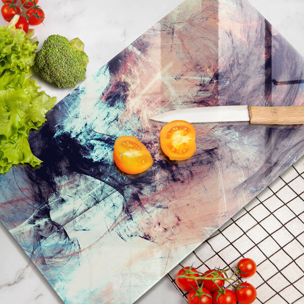 Tagliere in vetro Astrazione dipinta