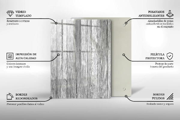 Tagliere in vetro Gocce di rugiada e fiore di rosa