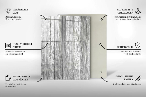 Tagliere in vetro Gocce di rugiada e fiore di rosa