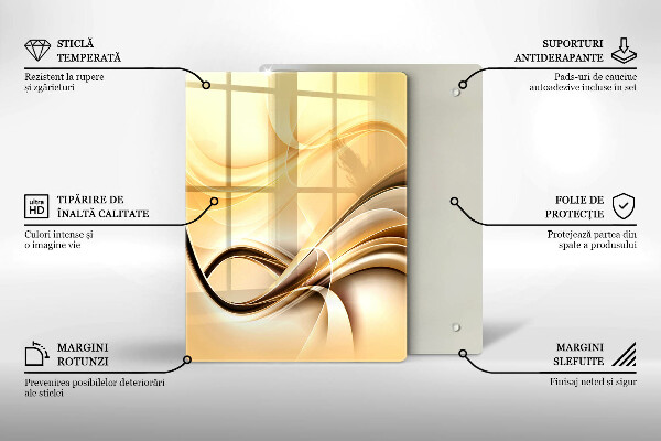 Tagliere in vetro Astrazione del bacio
