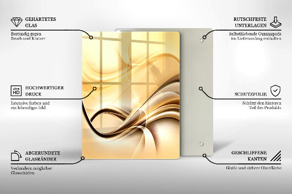 Tagliere in vetro Astrazione del bacio