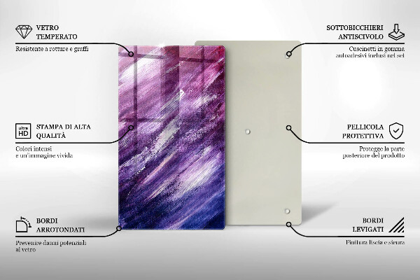 Tagliere in vetro Dipingi l'astrazione