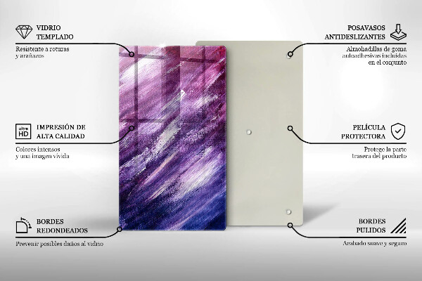 Tagliere in vetro Dipingi l'astrazione