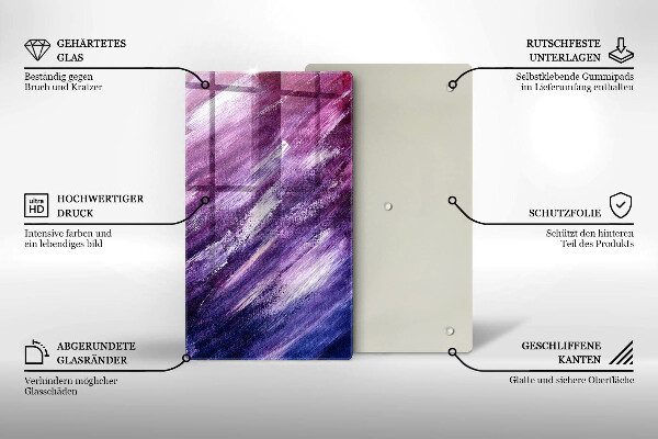 Tagliere in vetro Dipingi l'astrazione