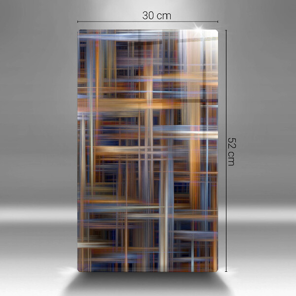 Tagliere in vetro Linee di pittura astratte