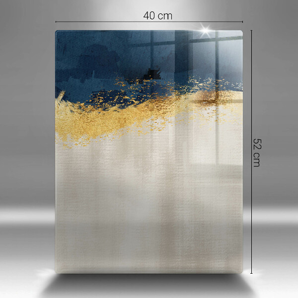 Tagliere in vetro Astrazione dell'oro