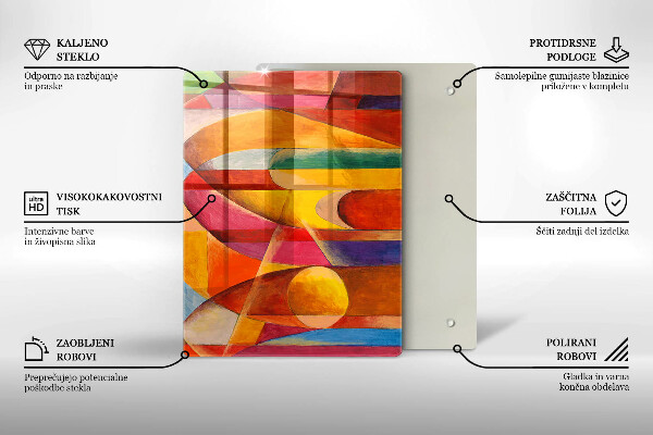 Tagliere in vetro Trama di pietra