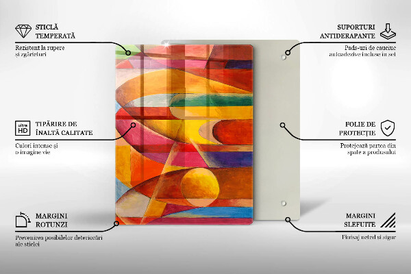 Tagliere in vetro Trama di pietra