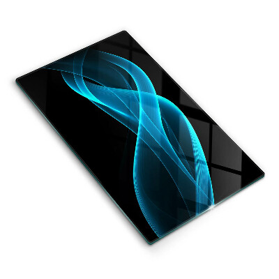 Tagliere in vetro Astrazione blu