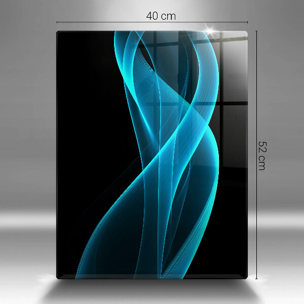 Tagliere in vetro Astrazione blu