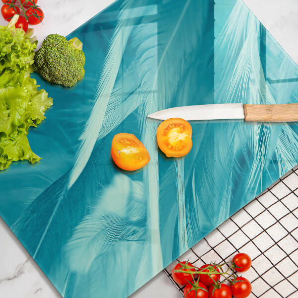 Tagliere in vetro Piume delicate