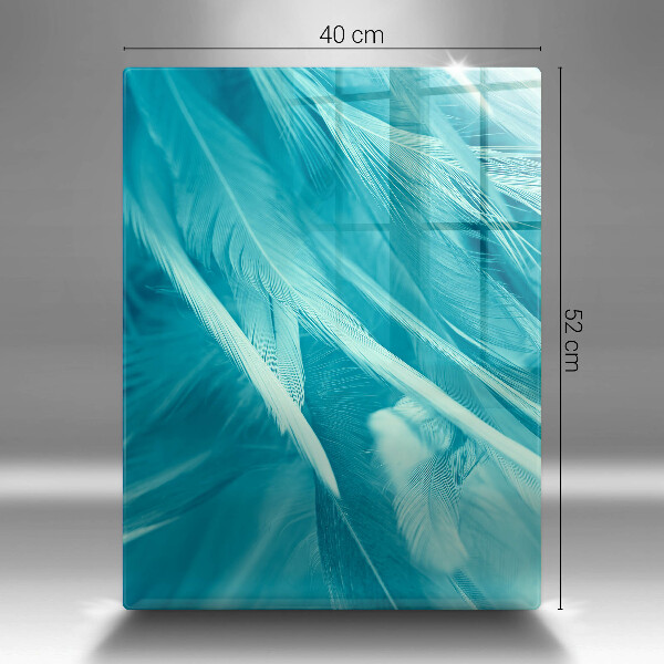 Tagliere in vetro Piume delicate