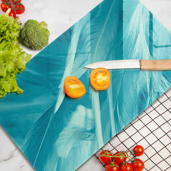 Tagliere in vetro Piume delicate