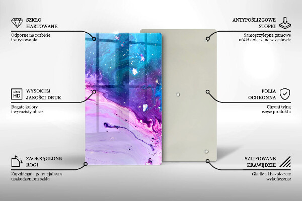 Tagliere in vetro Inchiostri di astrazione