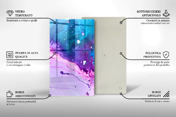 Tagliere in vetro Inchiostri di astrazione