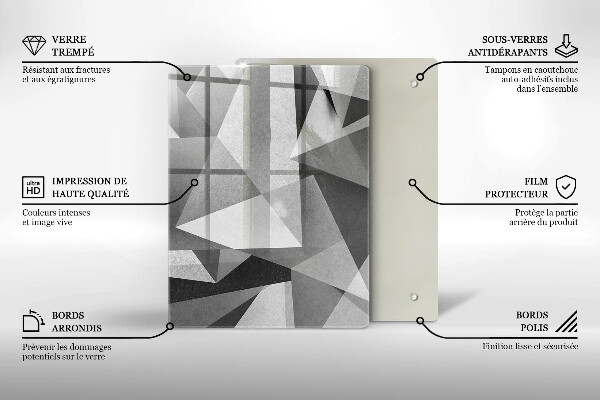 Tagliere in vetro Inchiostri di astrazione