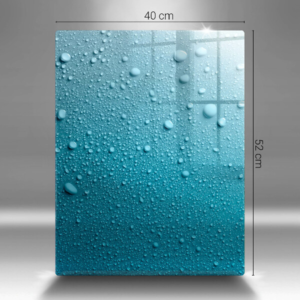 Tagliere in vetro Gocce d'acqua