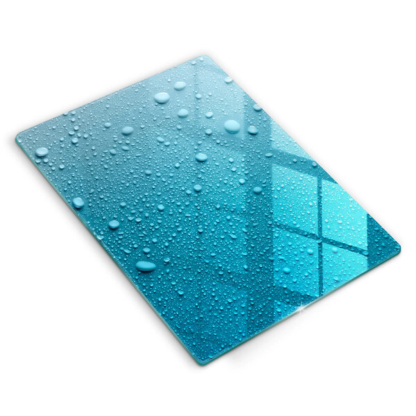 Tagliere in vetro Gocce d'acqua