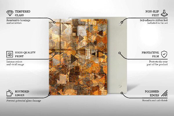 Tagliere in vetro Gocce d'acqua