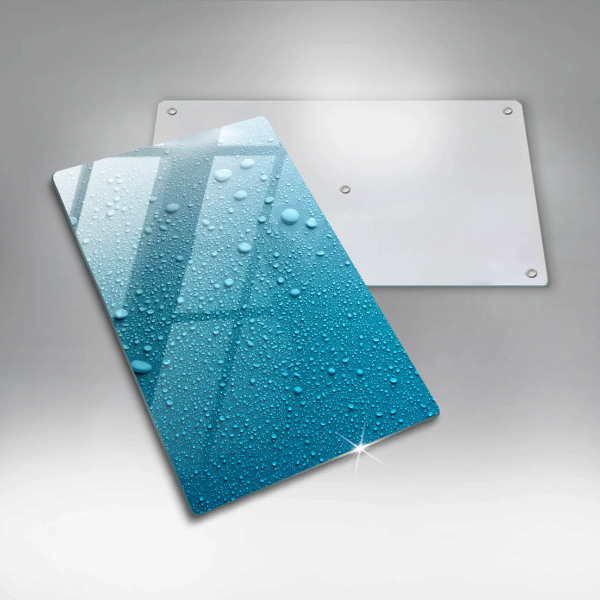 Tagliere in vetro Gocce d'acqua