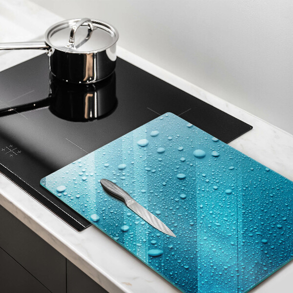 Tagliere in vetro Gocce d'acqua