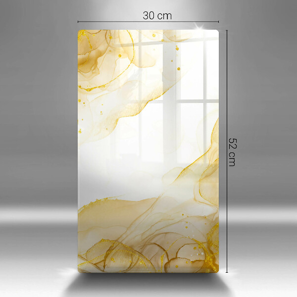 Tagliere in vetro Astrazione dorata