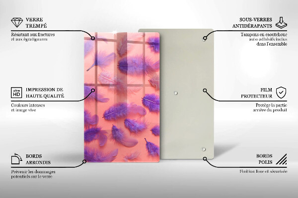 Tagliere in vetro Piume soffici