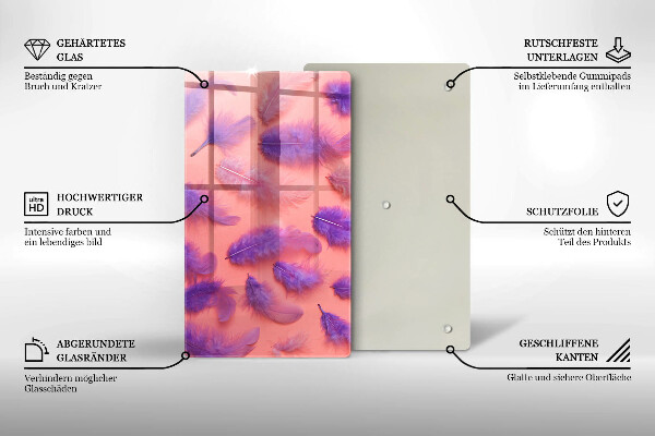 Tagliere in vetro Piume soffici