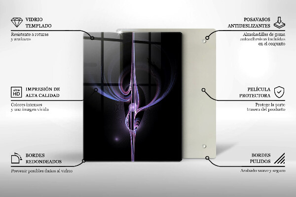 Tagliere in vetro Astrazione moderna