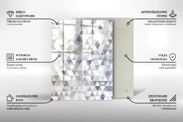 Tagliere in vetro Astrazione della forma