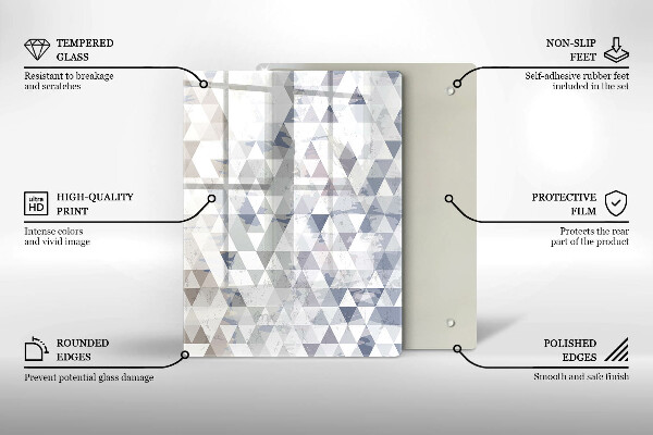 Tagliere in vetro Astrazione della forma