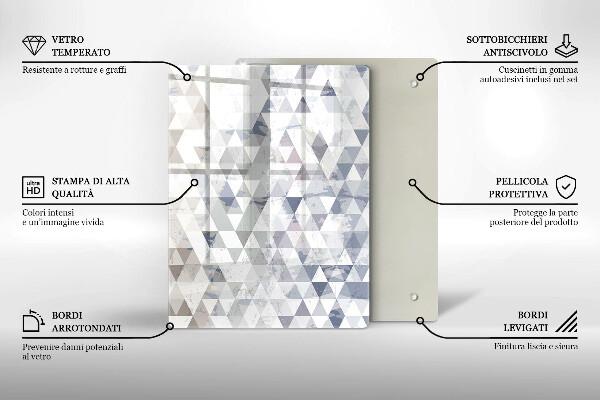 Tagliere in vetro Astrazione della forma