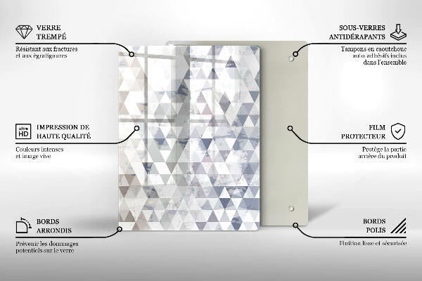 Tagliere in vetro Astrazione della forma