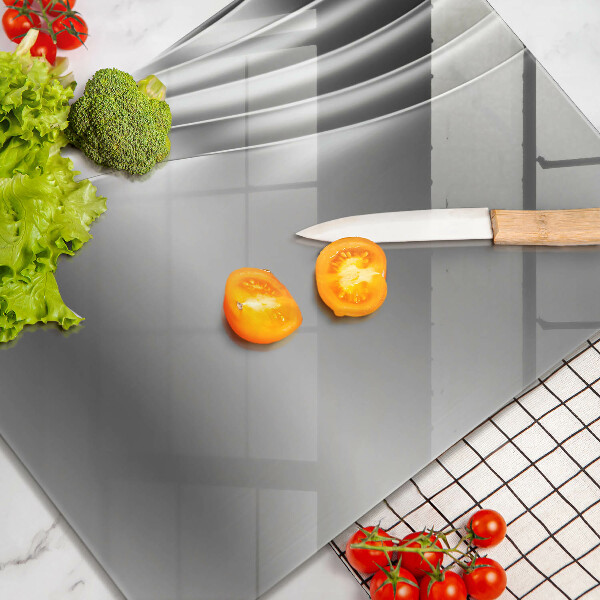 Tagliere in vetro Struttura in metallo