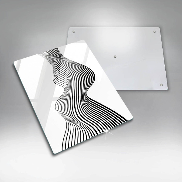 Tagliere in vetro Astrazione lineare