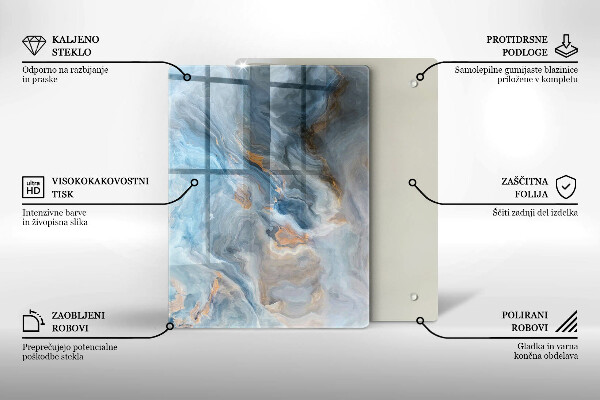 Tagliere in vetro Astrazione lineare