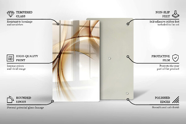 Tagliere in vetro Forme astratte