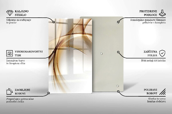 Tagliere in vetro Forme astratte