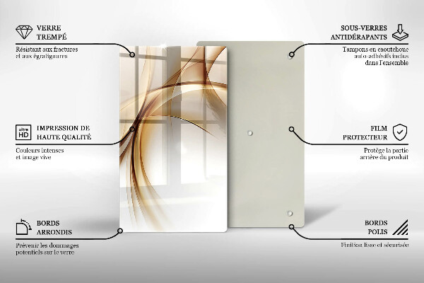 Tagliere in vetro Forme astratte
