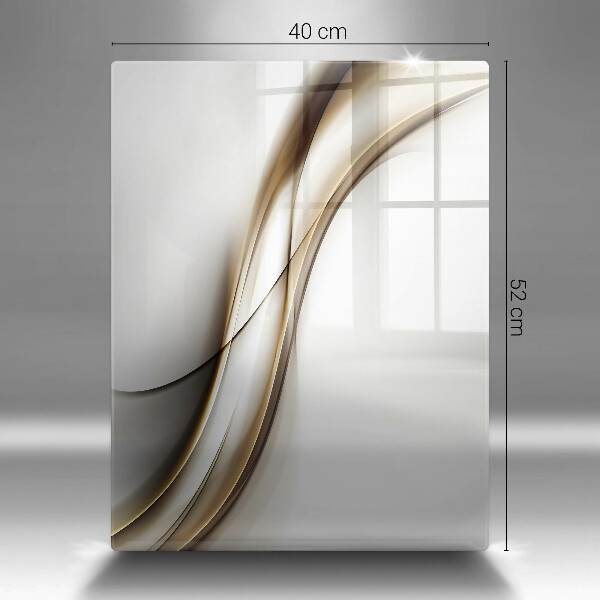 Tagliere in vetro Astrazione di linee morbide