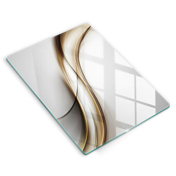Tagliere in vetro Astrazione di linee morbide