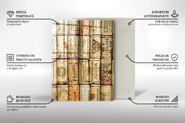 Tagliere in vetro Astrazione di linee morbide