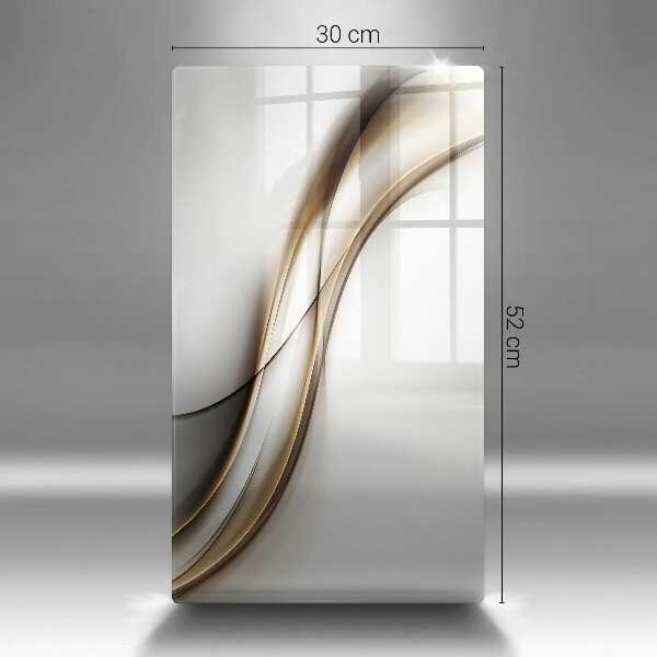 Tagliere in vetro Astrazione di linee morbide