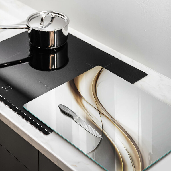 Tagliere in vetro Astrazione di linee morbide