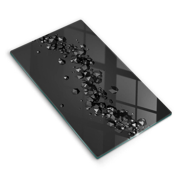 Tagliere in vetro Astrazione di forme 3D